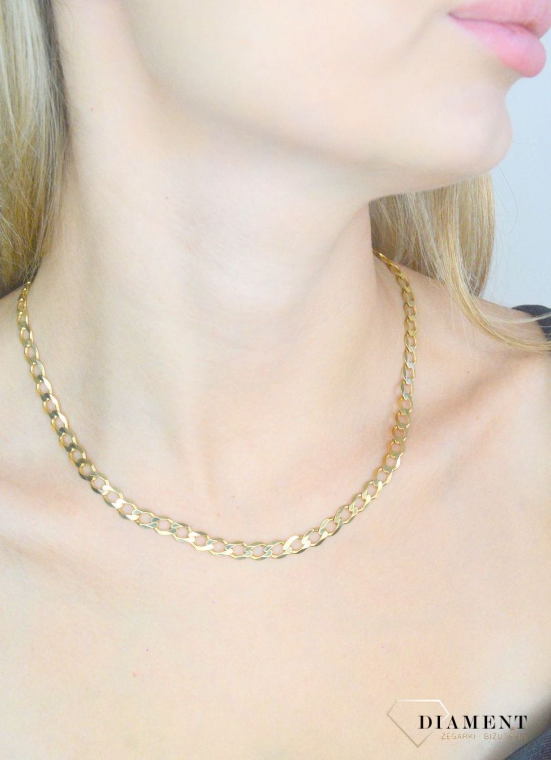 Złoty łańcuszek 333 pancerka 6 mm DIA-LAN-1463-333 6mm. Złoty łańcuszek męski. Złoty łańcuszek pancerka. Łańcuszek złoty pancerka. Łańcuszek na prezent (1).jpg